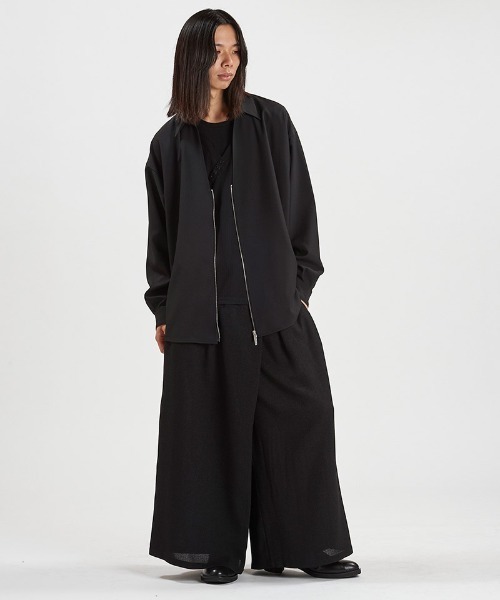 NO ID.(ノーアイディ)の「ms6409-V-N ZIP BIG-SH シャツ(458006-420S)(シャツ/ブラウス・メンズ・グレー/ブラック/ホワイト・ONE SIZE)」の14枚目の写真