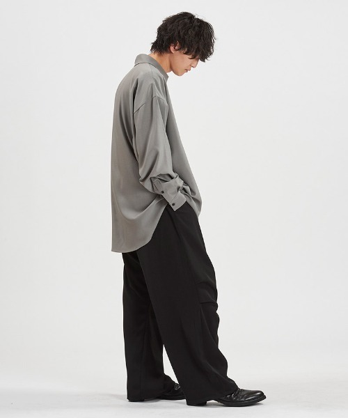 NO ID.(ノーアイディ)の「ms6409-V-N ZIP BIG-SH シャツ(458006-420S)(シャツ/ブラウス・メンズ・グレー/ブラック/ホワイト・ONE SIZE)」の17枚目の写真