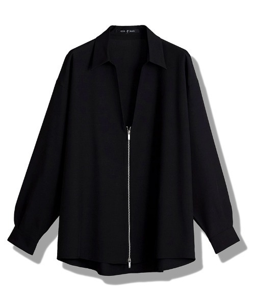 NO ID.(ノーアイディ)の「ms6409-V-N ZIP BIG-SH シャツ(458006-420S)(シャツ/ブラウス・メンズ・グレー/ブラック/ホワイト・ONE SIZE)」の21枚目の写真