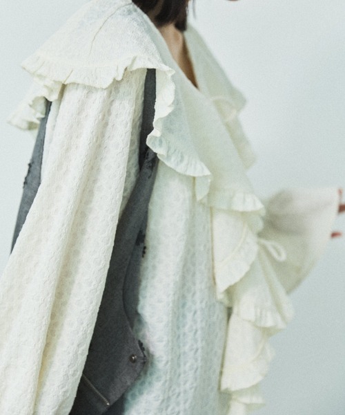 MIRROR STOKE(ミラーストーク)の「【ZOZO限定】FRILL COLLAR MULCH WAY BLOUSE/フリルカラーマルチウェイブラウス(シャツ/ブラウス・レディース・イエロー/アイボリー・MEDIUM)」の18枚目の写真