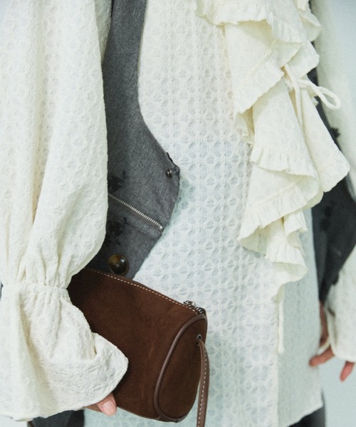 MIRROR STOKE(ミラーストーク)の「【ZOZO限定】FRILL COLLAR MULCH WAY BLOUSE/フリルカラーマルチウェイブラウス(シャツ/ブラウス・レディース・イエロー/アイボリー・MEDIUM)」の17枚目の写真