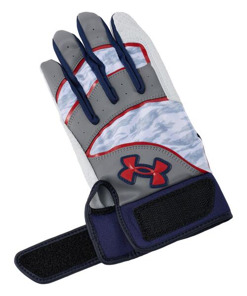 UNDER ARMOUR(アンダーアーマー)の「UAアンディナイアブル プロ バッティンググローブ(ベースボール/メンズ)(手袋・メンズ・グレー・S/XL/M/L)」の3枚目の写真