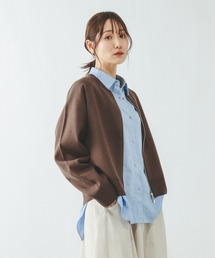 GLOBAL WORK | スウェットライクジップカーディガン/642682(カーディガン/ボレロ)