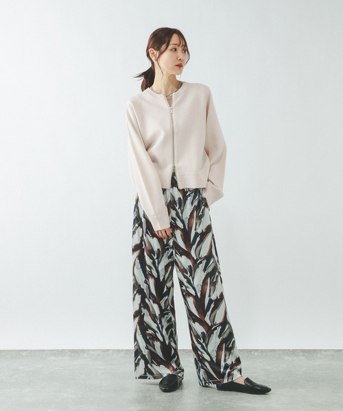 GLOBAL WORK(グローバルワーク)の「スウェットライクジップカーディガン/642682(カーディガン/ボレロ・レディース・ライトグレー/ブラウン/グレイッシュベージュ/ブラック・MEDIUM/LARGE)」の19枚目の写真