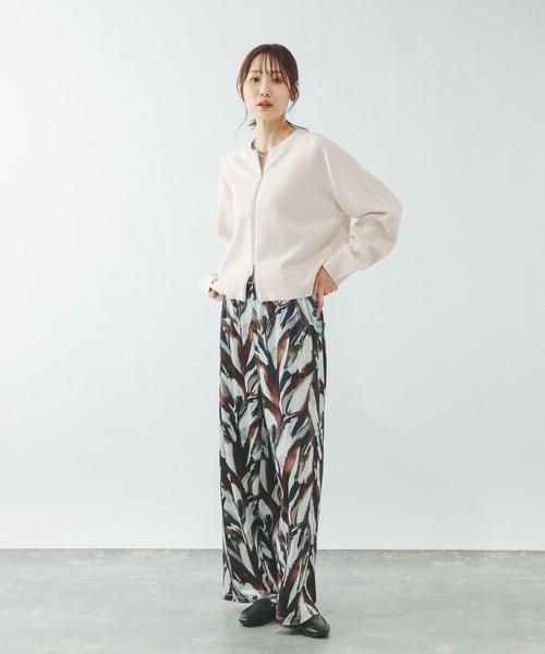 GLOBAL WORK(グローバルワーク)の「スウェットライクジップカーディガン/642682(カーディガン/ボレロ・レディース・ライトグレー/ブラウン/グレイッシュベージュ/ブラック・MEDIUM/LARGE)」の20枚目の写真