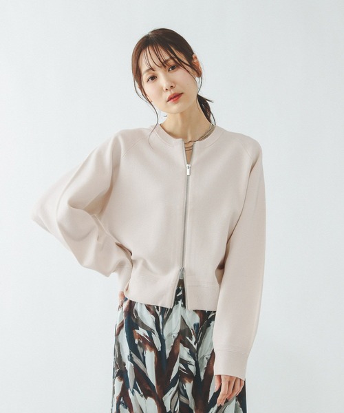 GLOBAL WORK(グローバルワーク)の「スウェットライクジップカーディガン/642682(カーディガン/ボレロ・レディース・ライトグレー/ブラウン/グレイッシュベージュ/ブラック・MEDIUM/LARGE)」の21枚目の写真