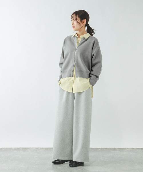 GLOBAL WORK(グローバルワーク)の「スウェットライクジップカーディガン/642682(カーディガン/ボレロ・レディース・ライトグレー/ブラウン/グレイッシュベージュ/ブラック・MEDIUM/LARGE)」の10枚目の写真