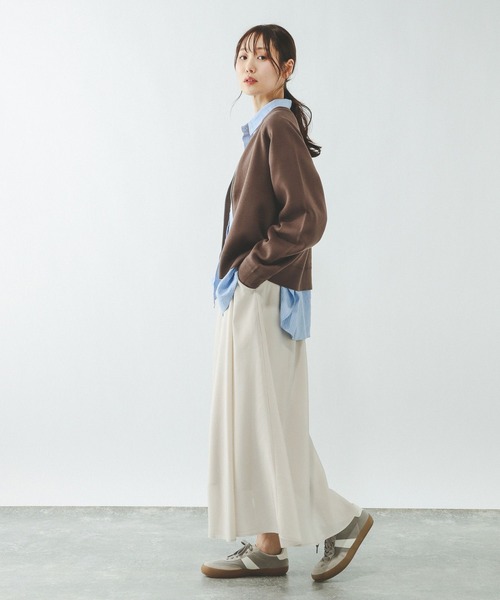 GLOBAL WORK(グローバルワーク)の「スウェットライクジップカーディガン/642682(カーディガン/ボレロ・レディース・ライトグレー/ブラウン/グレイッシュベージュ/ブラック・MEDIUM/LARGE)」の14枚目の写真