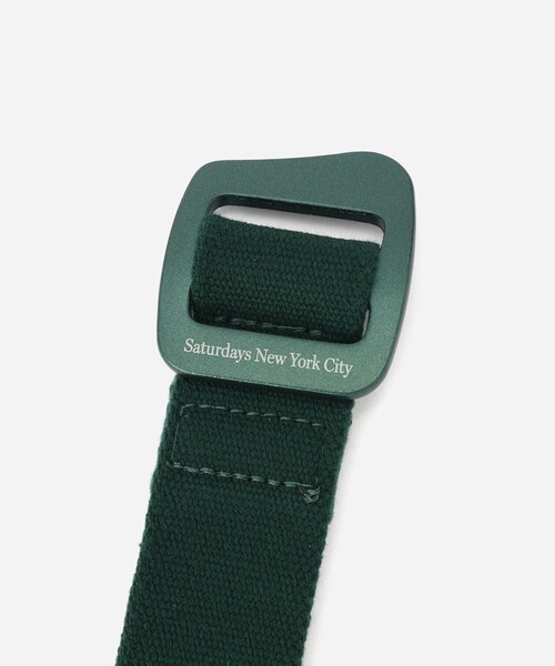 Saturdays NYC(サタデーズ ニューヨークシティ )の「Aluminum Belt(ベルト・メンズ・ネイビー/グリーン/ブラック・FREE)」の7枚目の写真