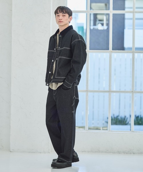 LAKOLE(ラコレ)の「カットスラブプルオーバー / 639483(Tシャツ/カットソー・メンズ・ブラック/ホワイト/セージグリーン・MEDIUM/LARGE)」の21枚目の写真