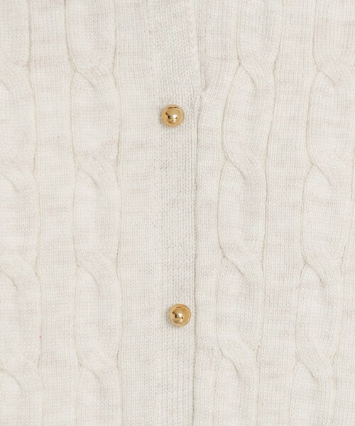 THE SHOP TK （ザ ショップ ティーケー ）の「衿付ケーブルニット（ニット/セーター・レディース・ネイビー/アイボリー/グレー・13/12）」の7枚目の写真
