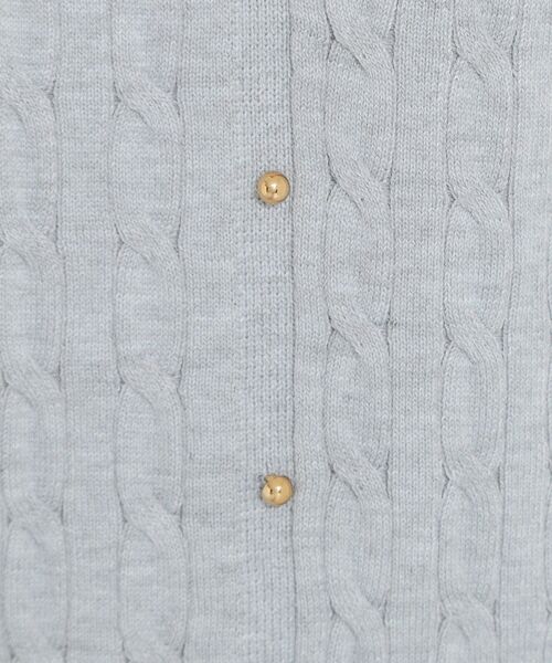 THE SHOP TK （ザ ショップ ティーケー ）の「衿付ケーブルニット（ニット/セーター・レディース・ネイビー/アイボリー/グレー・13/12）」の11枚目の写真