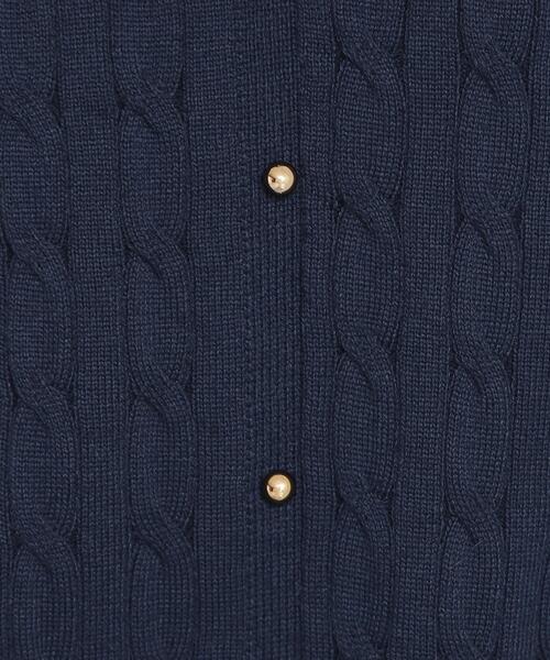 THE SHOP TK （ザ ショップ ティーケー ）の「衿付ケーブルニット（ニット/セーター・レディース・ネイビー/アイボリー/グレー・13/12）」の15枚目の写真