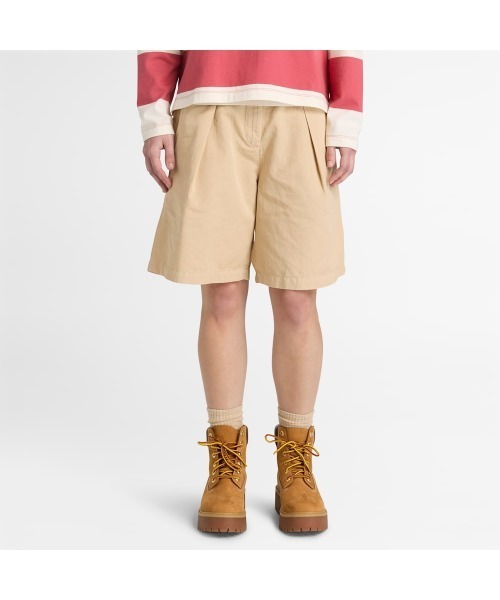 Timberland(ティンバーランド)の「コットンリネン ショーツ レディース(その他パンツ・レディース・ベージュ・25inch/27inch/29inch)」の1枚目の写真
