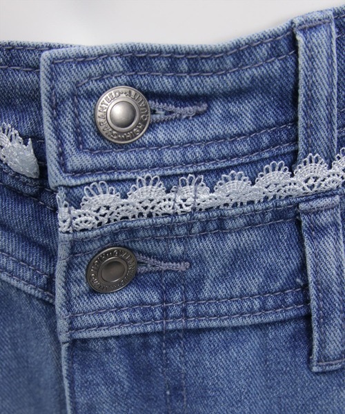 clear（クリア）の「サイドレースワイドデニムパンツ[カジュアル 着回し抜群 大人 ガーリー]≪新作≫（デニムパンツ・レディース・ライトブルー/ブルー・M/S/PS）」の20枚目の写真