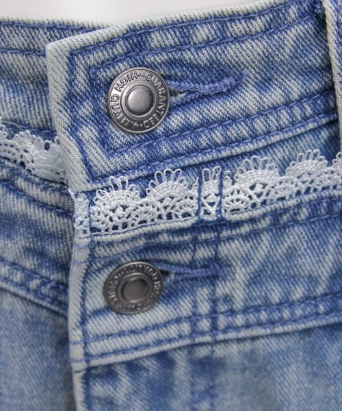 clear（クリア）の「サイドレースワイドデニムパンツ[カジュアル 着回し抜群 大人 ガーリー]≪新作≫（デニムパンツ・レディース・ライトブルー/ブルー・M/S/PS）」の17枚目の写真