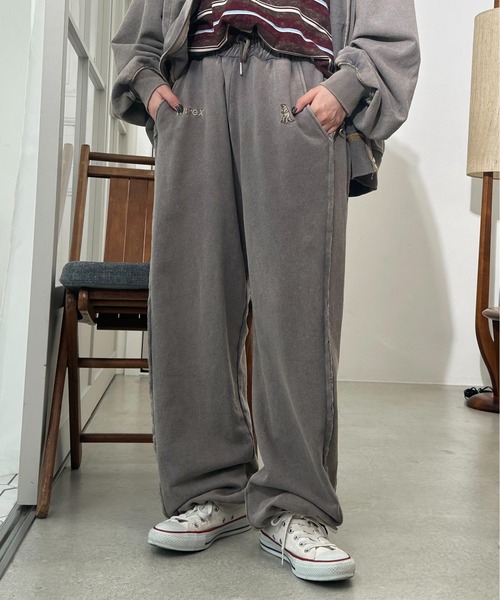 DOUBLE NAME(ダブルネーム)の「【m:rex】ミニ恐竜刺しゅうスウェットパンツ(スウェットパンツ・レディース・カーキ/グレー・FREE)」の13枚目の写真