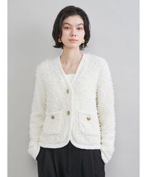 Mila Owen（ミラオーウェン）の「ニットツイードジャケット（ノーカラージャケット）」