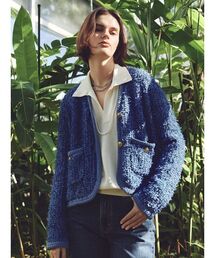 Mila Owen（ミラオーウェン）の「ニットツイードジャケット（ノーカラージャケット）」