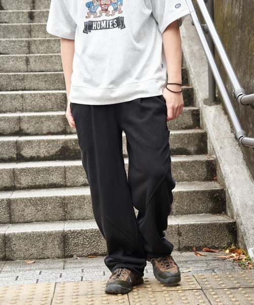 NO NEED(ノーニード)の「MVスウェットパンツ(スウェットパンツ・メンズ・ライトグレー/ブラック・M/L)」の2枚目の写真