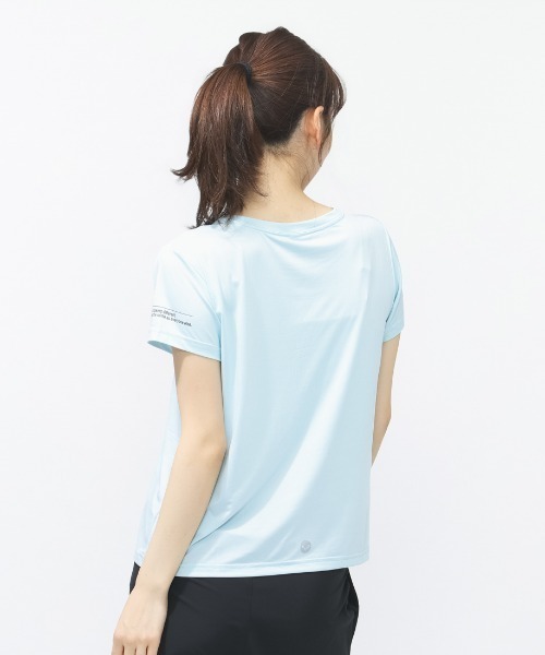 ROXY(ロキシー)の「ロキシー ROXY フィットネス 半袖Tシャツ(Tシャツ/カットソー・レディース・ブルー/チャコールグレー・S/M/L)」の8枚目の写真