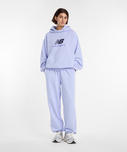 NEW BALANCE(ニューバランス)の「Athletics フレンチテリーロゴフーディ(パーカー・レディース・ライトパープル・SMALL/MEDIUM/X-LARGE)」の8枚目の写真