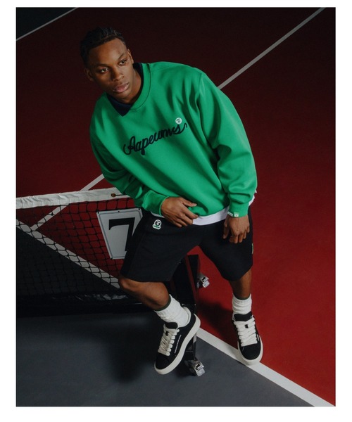 AAPE BY A BATHING APE(エーエイプバイアベイシングエイプ)の「AAPE UNION SPORT "PICKLEBALL" Sweat Shorts(スウェットパンツ・メンズ・グリーン系その他5/ブラック・LARGE/MEDIUM/X-LARGE/SMALL/XX-LARGE)」の3枚目の写真