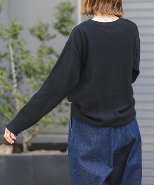 FORK&SPOON（フォークアンドスプーン）の「FORK&SPOON　メッシュロングスリーブプルオーバー（Tシャツ/カットソー・レディース・アイボリー/ブラック/チャコールグレー・1）」の19枚目の写真