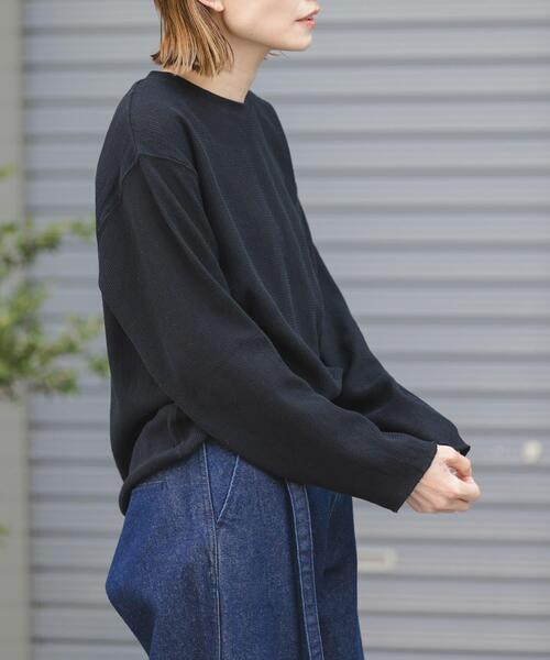 FORK&SPOON（フォークアンドスプーン）の「FORK&SPOON　メッシュロングスリーブプルオーバー（Tシャツ/カットソー・レディース・アイボリー/ブラック/チャコールグレー・1）」の21枚目の写真