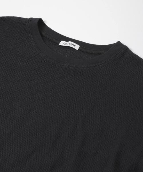 FORK&SPOON(フォークアンドスプーン)の「FORK&SPOON メッシュロングスリーブプルオーバー(Tシャツ/カットソー・レディース・アイボリー/ブラック/チャコールグレー・1)」の14枚目の写真