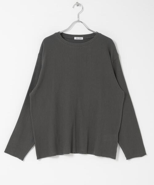 FORK&SPOON（フォークアンドスプーン）の「FORK&SPOON　メッシュロングスリーブプルオーバー（Tシャツ/カットソー・レディース・アイボリー/ブラック/チャコールグレー・1）」の9枚目の写真