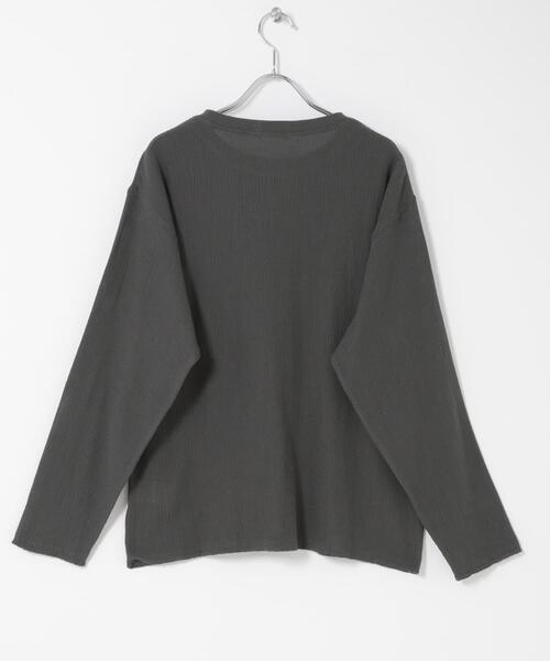 FORK&SPOON（フォークアンドスプーン）の「FORK&SPOON　メッシュロングスリーブプルオーバー（Tシャツ/カットソー・レディース・アイボリー/ブラック/チャコールグレー・1）」の11枚目の写真