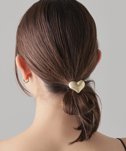 メタルハート ヘアゴム