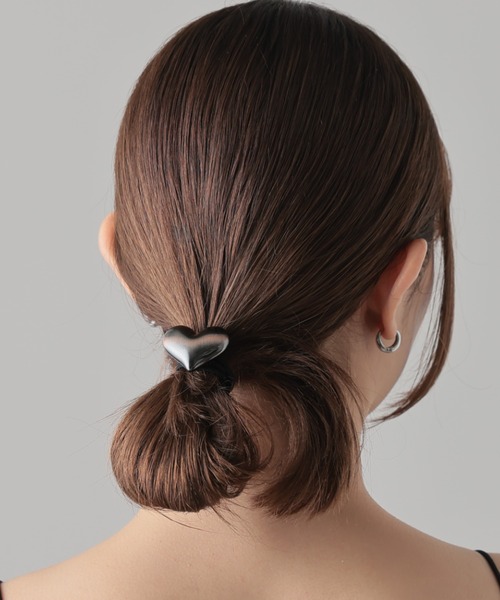 メタルハート ヘアゴム