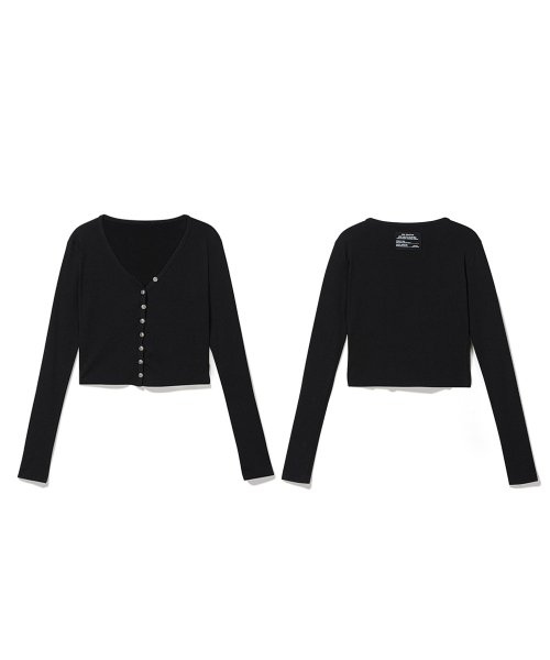 ODOR(オドー)の「Slim button cardigan(カーディガン/ボレロ・レディース・その他・FREE)」の2枚目の写真