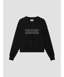 Heartlogo Round Knit Black