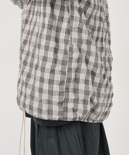 nanamica（ナナミカ）の「【nanamica / ナナミカ】Palaka Check Shirt（シャツ/ブラウス・メンズ・グレー/ネイビー・M/S）」の7枚目の写真