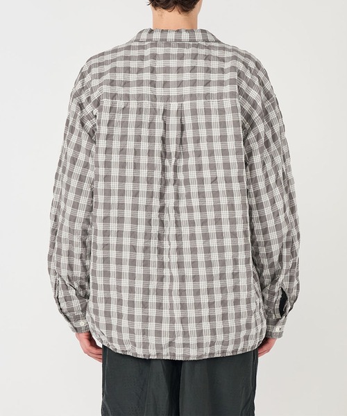 nanamica（ナナミカ）の「【nanamica / ナナミカ】Palaka Check Shirt（シャツ/ブラウス・メンズ・グレー/ネイビー・M/S）」の6枚目の写真