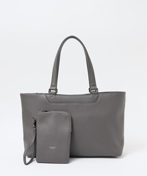 ABAHOUSE les essentiels（アバハウスレエッセンシャル アバハウス エッセンシャル）の「【ABAHOUSE　les essentiels】 定番トートバッグ / スプリットレザー/シュリンク/クラッチバッグ付き / ブリーフバッグ /A4サイズ対応（トートバッグ）」