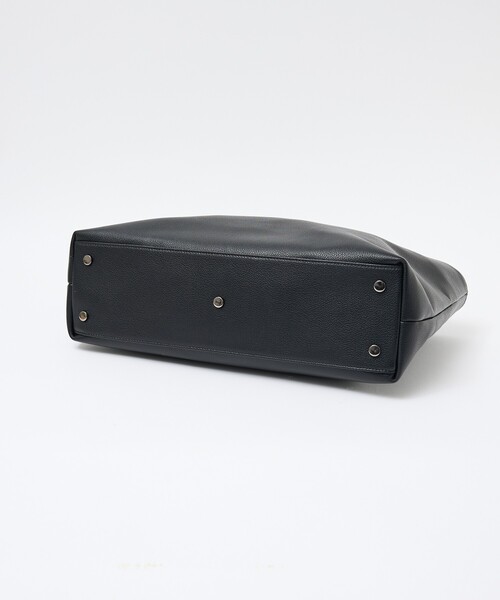ABAHOUSE les essentiels（アバハウスレエッセンシャル アバハウス エッセンシャル）の「【ABAHOUSE　les essentiels】 定番トートバッグ / スプリットレザー/シュリンク/クラッチバッグ付き / ブリーフバッグ /A4サイズ対応（トートバッグ・メンズ・ブラック/ネイビー/グレー・フリー）」の8枚目の写真