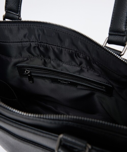 ABAHOUSE les essentiels（アバハウスレエッセンシャル アバハウス エッセンシャル）の「【ABAHOUSE　les essentiels】 定番トートバッグ / スプリットレザー/シュリンク/クラッチバッグ付き / ブリーフバッグ /A4サイズ対応（トートバッグ・メンズ・ブラック/ネイビー/グレー・フリー）」の22枚目の写真