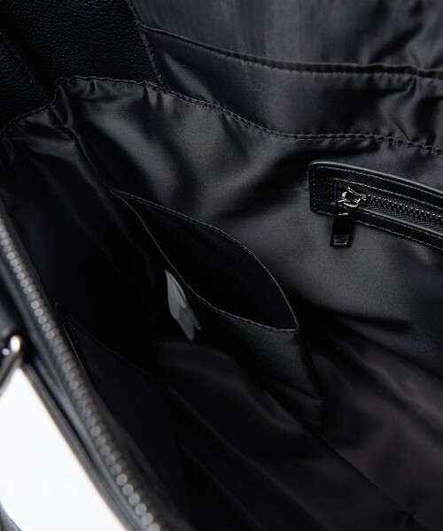 ABAHOUSE les essentiels（アバハウスレエッセンシャル アバハウス エッセンシャル）の「【ABAHOUSE　les essentiels】 定番トートバッグ / スプリットレザー/シュリンク/クラッチバッグ付き / ブリーフバッグ /A4サイズ対応（トートバッグ・メンズ・ブラック/ネイビー/グレー・フリー）」の21枚目の写真