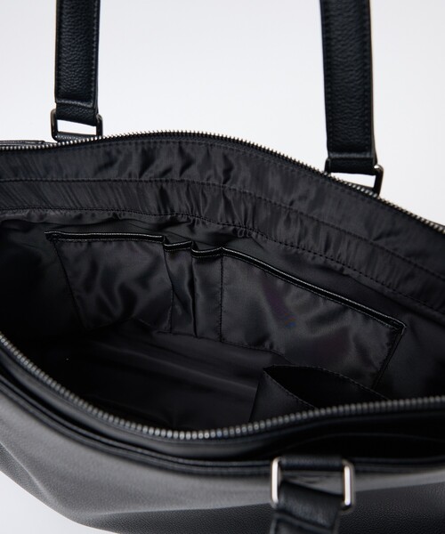 ABAHOUSE les essentiels（アバハウスレエッセンシャル アバハウス エッセンシャル）の「【ABAHOUSE　les essentiels】 定番トートバッグ / スプリットレザー/シュリンク/クラッチバッグ付き / ブリーフバッグ /A4サイズ対応（トートバッグ・メンズ・ブラック/ネイビー/グレー・フリー）」の20枚目の写真