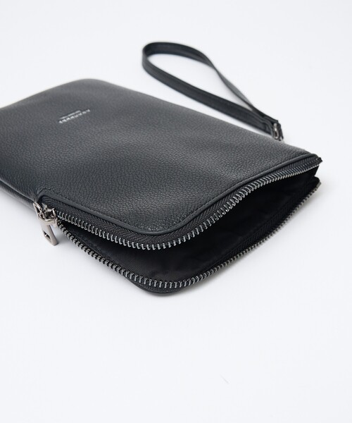 ABAHOUSE les essentiels（アバハウスレエッセンシャル アバハウス エッセンシャル）の「【ABAHOUSE　les essentiels】 定番トートバッグ / スプリットレザー/シュリンク/クラッチバッグ付き / ブリーフバッグ /A4サイズ対応（トートバッグ・メンズ・ブラック/ネイビー/グレー・フリー）」の17枚目の写真