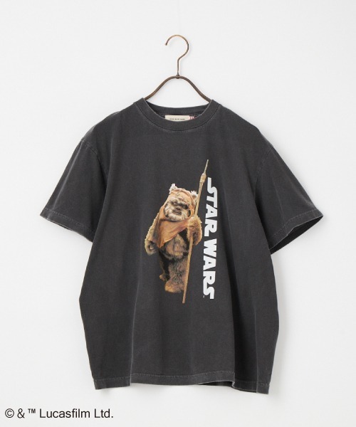 GOOD ROCK SPEED（グッドロックスピード）の「[GOOD ROCK SPEED/グッドロックスピード] 別注 / STAR WARS / EWOK / プリントTシャツ / ディズニー【追加】（Tシャツ/カットソー・レディース・チャコール・XL/L/M）」の3枚目の写真