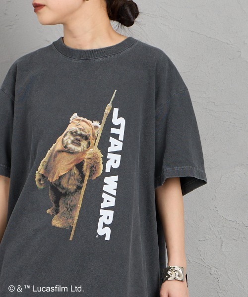 GOOD ROCK SPEED（グッドロックスピード）の「[GOOD ROCK SPEED/グッドロックスピード] 別注 / STAR WARS / EWOK / プリントTシャツ / ディズニー【追加】（Tシャツ/カットソー・レディース・チャコール・XL/L/M）」の19枚目の写真