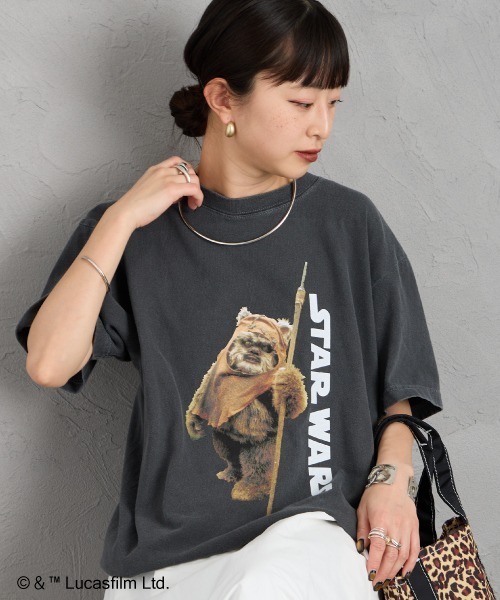 GOOD ROCK SPEED（グッドロックスピード）の「[GOOD ROCK SPEED/グッドロックスピード] 別注 / STAR WARS / EWOK / プリントTシャツ / ディズニー【追加】（Tシャツ/カットソー・レディース・チャコール・XL/L/M）」の11枚目の写真