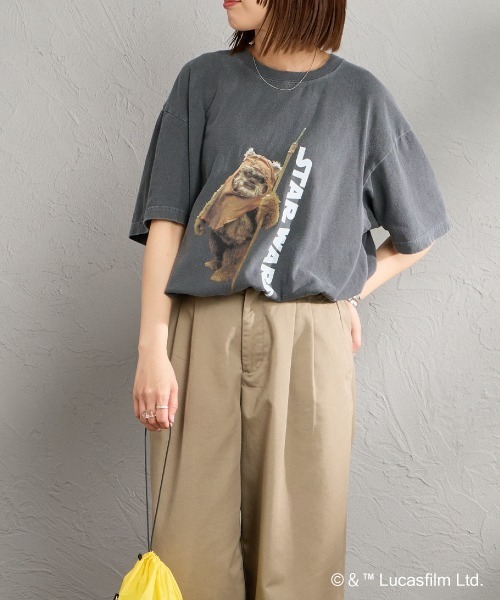 GOOD ROCK SPEED（グッドロックスピード）の「[GOOD ROCK SPEED/グッドロックスピード] 別注 / STAR WARS / EWOK / プリントTシャツ / ディズニー【追加】（Tシャツ/カットソー・レディース・チャコール・XL/L/M）」の22枚目の写真