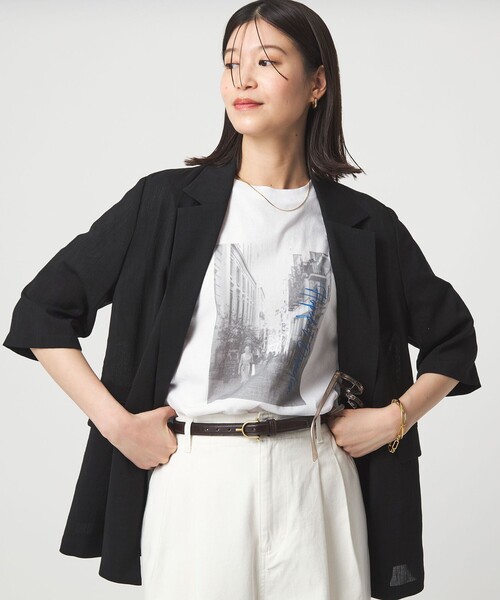 green label relaxing（グリーンレーベルリラクシング）の「【WEB限定】＜at ease＞アソート フォトプリント ショートスリーブ カットソー（Tシャツ/カットソー・レディース・その他4/その他1/その他2/その他3・36/38）」の6枚目の写真