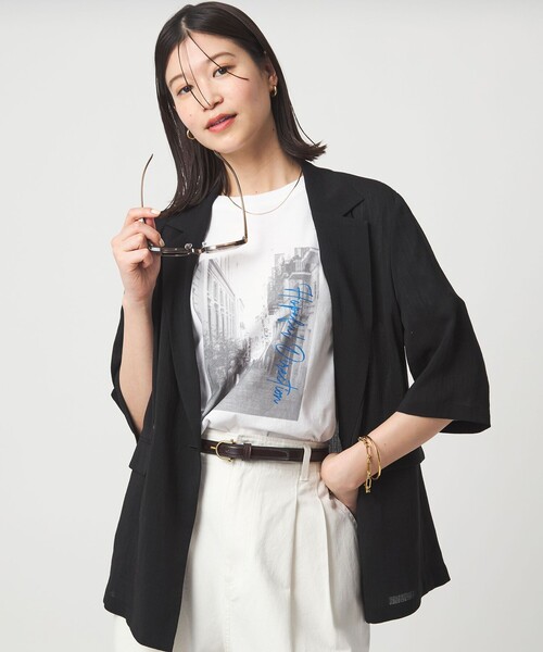 green label relaxing（グリーンレーベルリラクシング）の「【WEB限定】＜at ease＞アソート フォトプリント ショートスリーブ カットソー（Tシャツ/カットソー・レディース・その他4/その他1/その他2/その他3・36/38）」の7枚目の写真